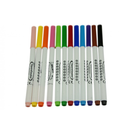 Акварельные фломастеры MALINOS Aquarellzauber на водной основе 12 шт - изображение 4