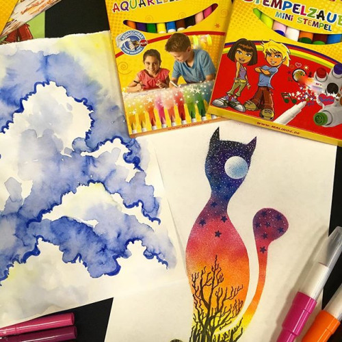 Акварельные фломастеры MALINOS Aquarellzauber на водной основе 12 шт - изображение 7