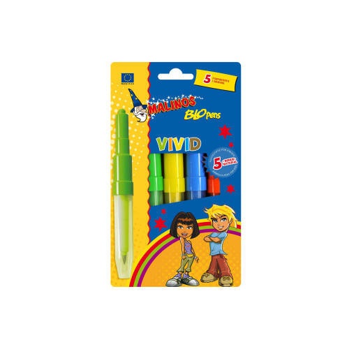 Фломастеры-аэрографы MALINOS BLOpens Vivid 5 шт
