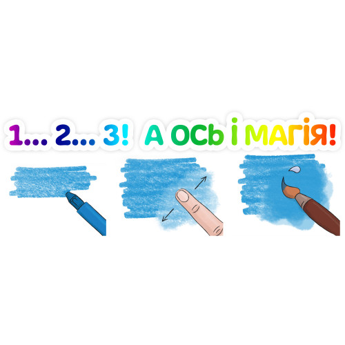 Восковые карандаши Malinos Wachsmal-Zauber 6 шт (3 в 1) - изображение 4