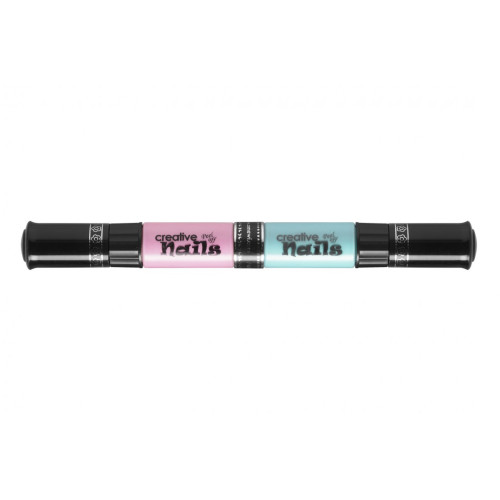 Детский лак-карандаш для ногтей Malinos Creative Nails на водной основе (2 цвета бирюзовый + розовый) - изображение 3