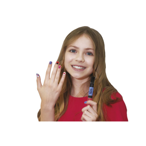Детский лак-карандаш для ногтей Malinos Creative Nails на водной основе (2 цвета Голубой + Розовый)