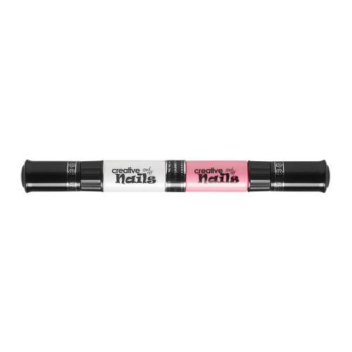 Детский лак-карандаш для ногтей Malinos Creative Nails на водной основе (2 цвета Белый + Розовый)