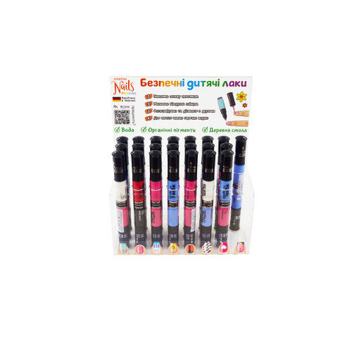 Детский лак-карандаш для ногтей Malinos Creative Nails на водной основе (2 цвета Белый + Розовый) - изображение 7