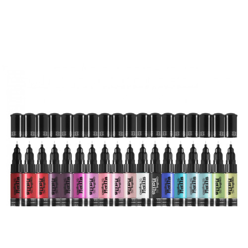 Детский лак-карандаш для ногтей Malinos Creative Nails на водной основе (2 цвета Белый + Голубой) - изображение 4