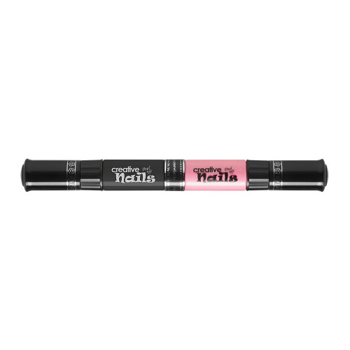 Детский лак-карандаш для ногтей Malinos Creative Nails на водной основе (2 цвета Черный + Розовый)