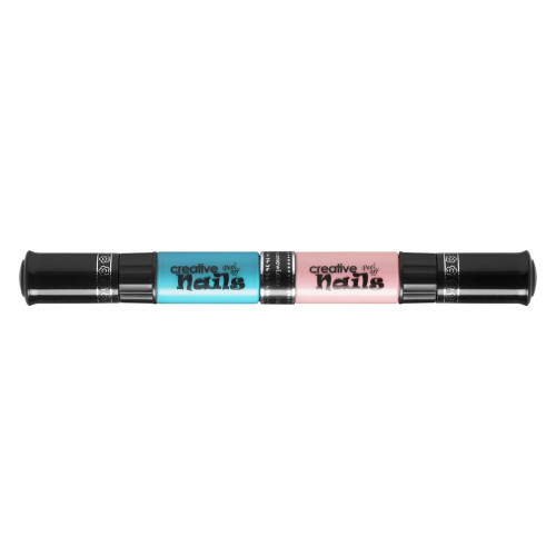 Детский лак-карандаш для ногтей Malinos Creative Nails на водной основе (2 цвета Сочный голубой + Нюд)