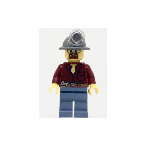 Конструктор LEGO Flannel Shirt with Pocket and Belt, Sand Blue Legs, Mining Helmet, Safety Goggles 1 деталей (cty0309)