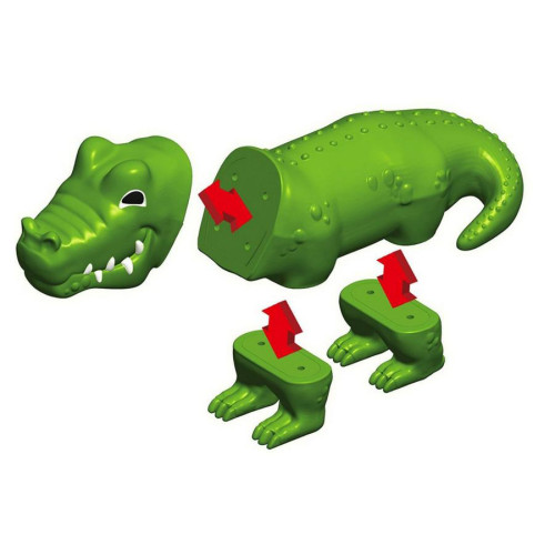 Пазл 3D детский магнитные животные POPULAR Playthings Mix or Match (тигр, крокодил, слон, жираф) - изображение 7