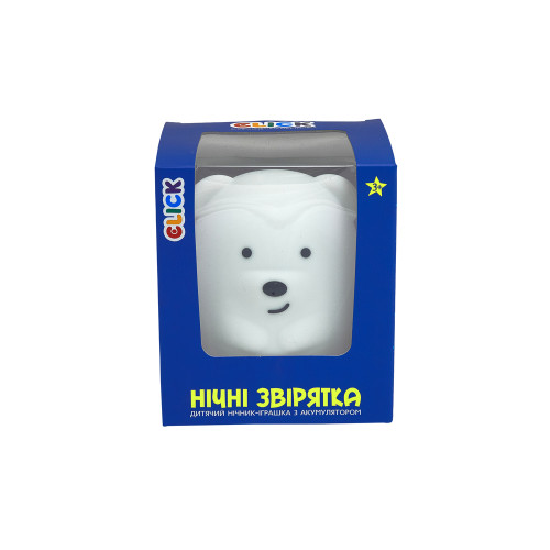 Детский ночник-игрушка Click "Hічні звірятка" Медведь 11 см - изображение 2