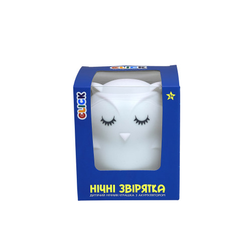 Детский ночник-игрушка Click "Hічні звірятка" Сова 12 см - изображение 2