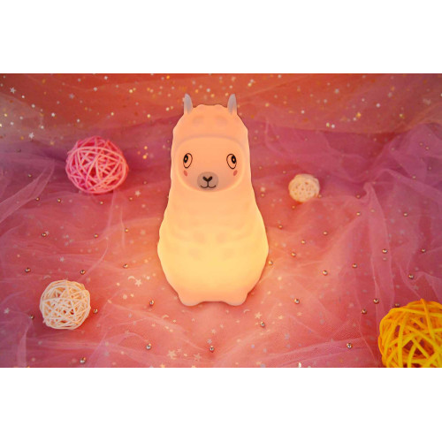 Детский ночник-игрушка Click "Hічні звірятка" Альпака 14 см - изображение 2