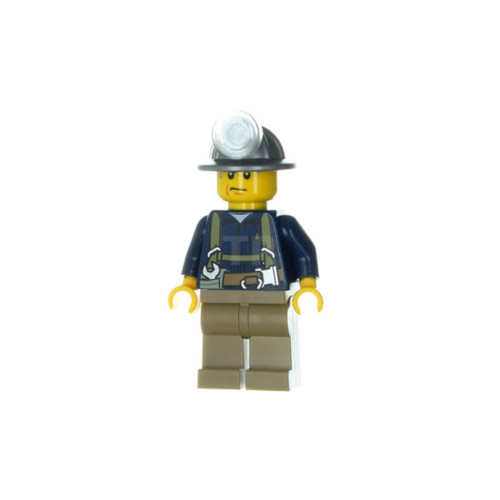 Конструктор LEGO Miner - Shirt with Harness and Wrench, Dark Tan Legs, Mining Helmet, Sweat Drops 1 деталей (cty0311)