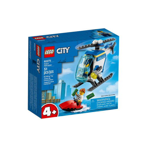 Конструктор LEGO Поліцейський гелікоптер 51 деталей (60275)