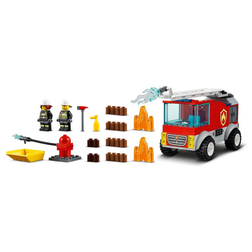Конструктор LEGO Пожежна машина з драбиною 88 деталей (60280) - изображение 2