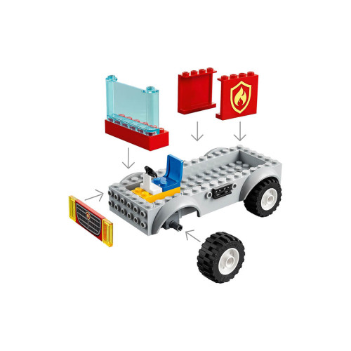 Конструктор LEGO Пожежна машина з драбиною 88 деталей (60280) - изображение 7