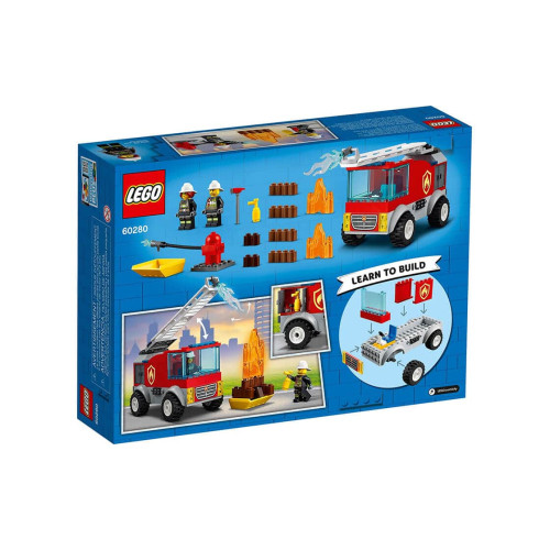 Конструктор LEGO Пожежна машина з драбиною 88 деталей (60280) - изображение 8