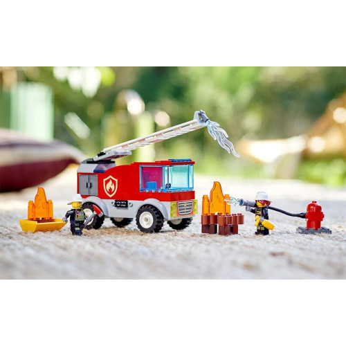 Конструктор LEGO Пожежна машина з драбиною 88 деталей (60280) - изображение 9