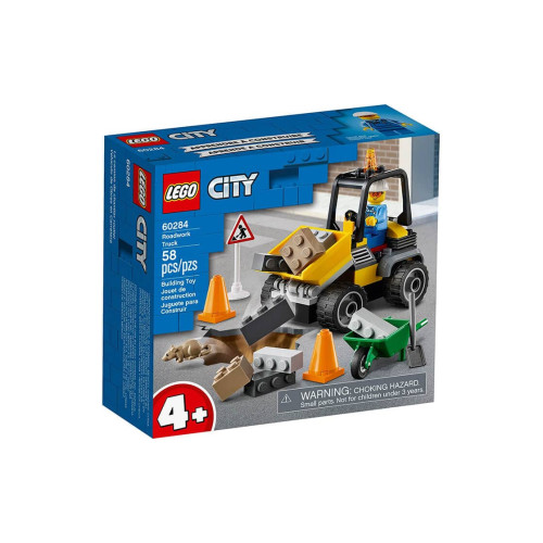 Конструктор LEGO Пікап для дорожніх робіт 58 деталей (60284)