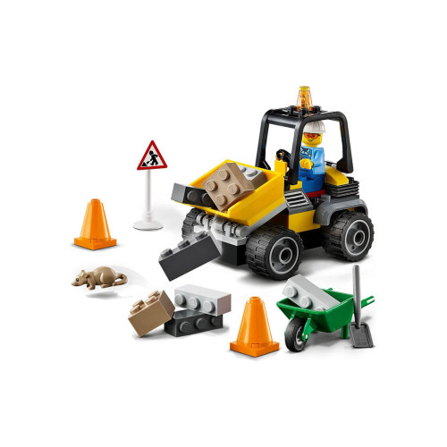 Конструктор LEGO Пікап для дорожніх робіт 58 деталей (60284) - изображение 4