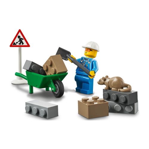 Конструктор LEGO Пікап для дорожніх робіт 58 деталей (60284) - изображение 5