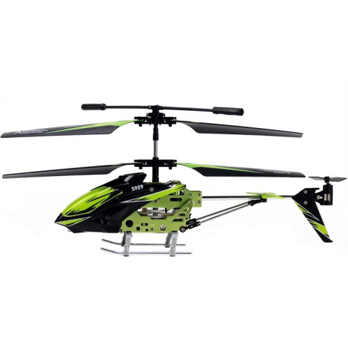 Вертолёт на радиоуправлении 3-к WL Toys S929 с автопилотом (зеленый) - изображение 4