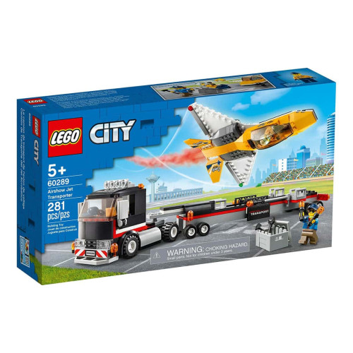 Конструктор LEGO Транспортер каскадерського літака 281 деталей (60289)