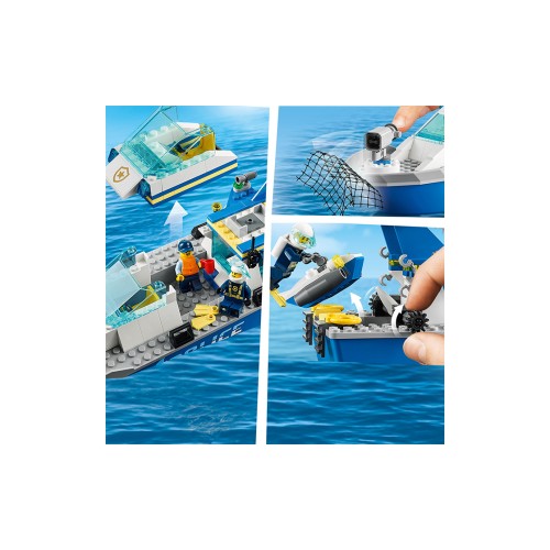 Конструктор LEGO Поліцейський патрульний човен 276 деталей (60277) - изображение 6