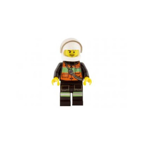 Конструктор LEGO Reflective Stripe Vest with Pockets and Shoulder Strap, White Helmet 1 деталей (cty0344-used)