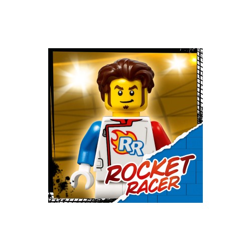Конструктор LEGO Stunt Каскадерський мотоцикл-ракета 14 деталей (60298) - изображение 5