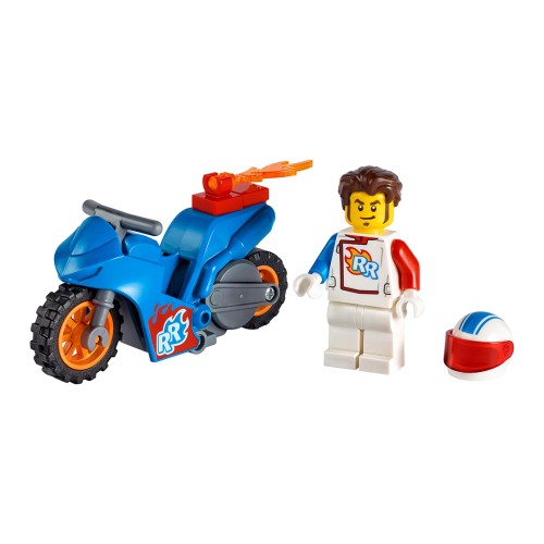 Конструктор LEGO Stunt Каскадерський мотоцикл-ракета 14 деталей (60298) - изображение 7
