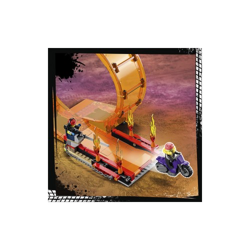 Конструктор LEGO Stunt Подвійна петля каскадерської арени 598 деталей (60339) - изображение 7