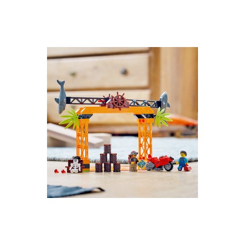 Конструктор LEGO Stunt Каскадерське завдання «Напад Акули» 122 деталей (60342) - изображение 4
