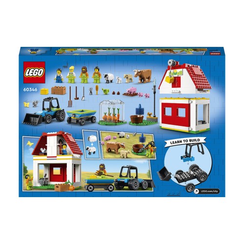 Конструктор LEGO Тварини на фермі та у хліві 230 деталей (60346) - изображение 9