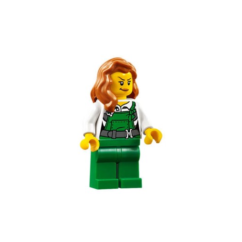 Конструктор LEGO Bandit - Female with Green Overalls 1 деталей (cty0745-used)