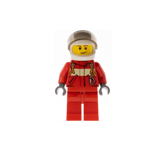 Конструктор LEGO Paramedic - Pilot Male, White Helmet 1 деталей (cty0539-used)