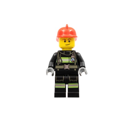 Конструктор LEGO Firefighter - Male, Reflective Stripes with Utility Belt 1 деталей (cty0975-used)