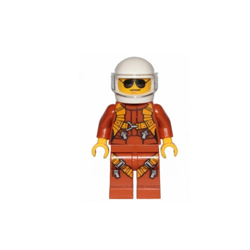 Конструктор LEGO Pilot - Male, Trans-Clear Visor 1 деталей (twn364-used)