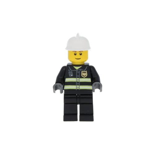Конструктор LEGO Firefighter - Male, White Fire Helmet 1 деталей (cty0023-used)