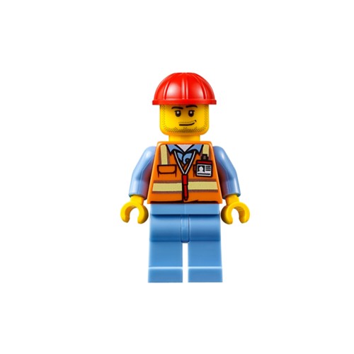 Конструктор LEGO Airport Worker - Male, Smirk and Stubble Beard 1 деталей (air050-used)