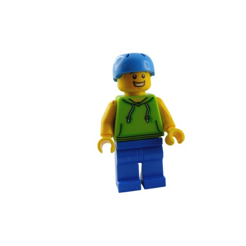 Конструктор LEGO Skateboarder - Male, Lime Hoodie 1 деталей (cty1138-used)