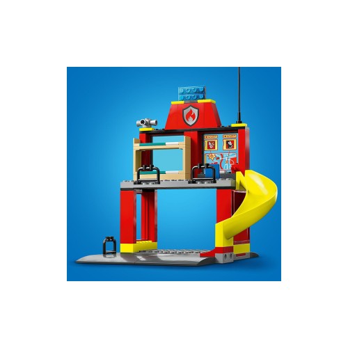 Конструктор LEGO Пожежне депо та пожежна машина 153 деталей (60375) - изображение 5