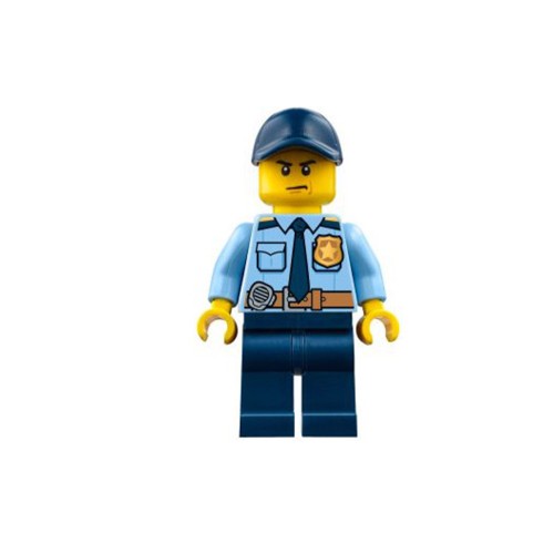 Конструктор LEGO Policeman - Dark Blue Tie and Gold Badge 1 деталей (cty0748)