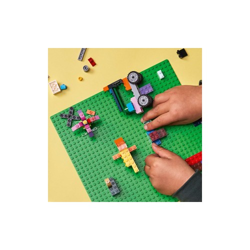 Конструктор LEGO Базова пластина зеленого кольору 1 деталей (11023) - изображение 3