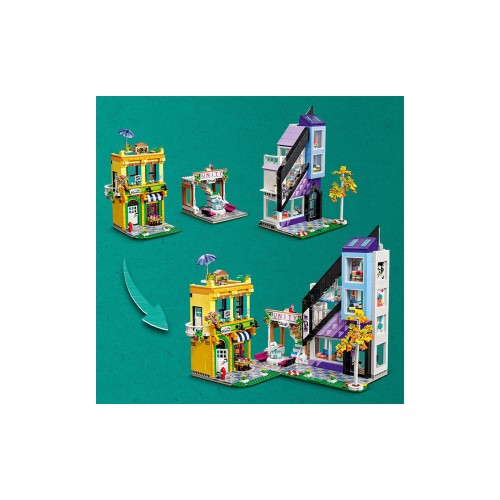 Конструктор LEGO Квіткові та дизайнерські крамниці у центрі міста 2010 деталей (41732) - изображение 5