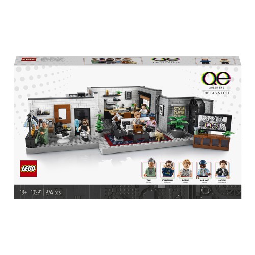 Конструктор LEGO Шоу «Queer Eye»&nbsp;– квартира «Легендарної п'ятірки» 974 деталей (10291)