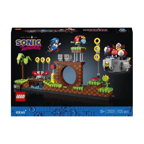 Конструктор LEGO Їжачок Сонік — Зона із зеленим пагорбом 1125 деталей (21331)