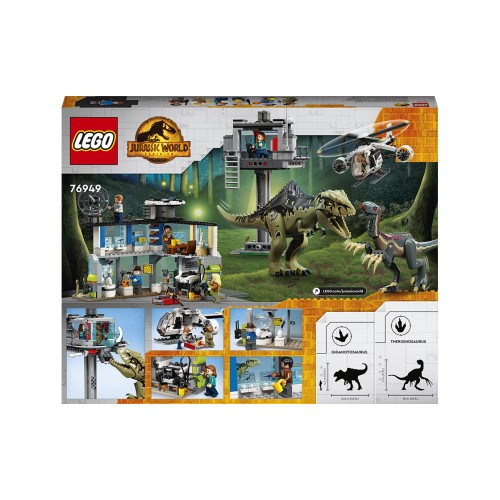 Конструктор LEGO Напад гіганотозавра та теризинозавра 810 деталей (76949) - изображение 9