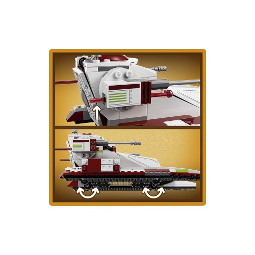 Конструктор LEGO Бойовий танк Республіки 262 деталей (75342) - изображение 5