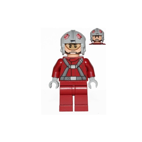Конструктор LEGO T-16 Skyhopper Pilot - Light Bluish Gray Helmet 1 деталей (sw0619-used)